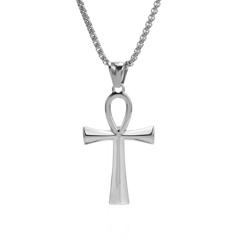 Cadena Cruz Egipcia: Símbolo de la Llave de la Vida, Ankn masculino